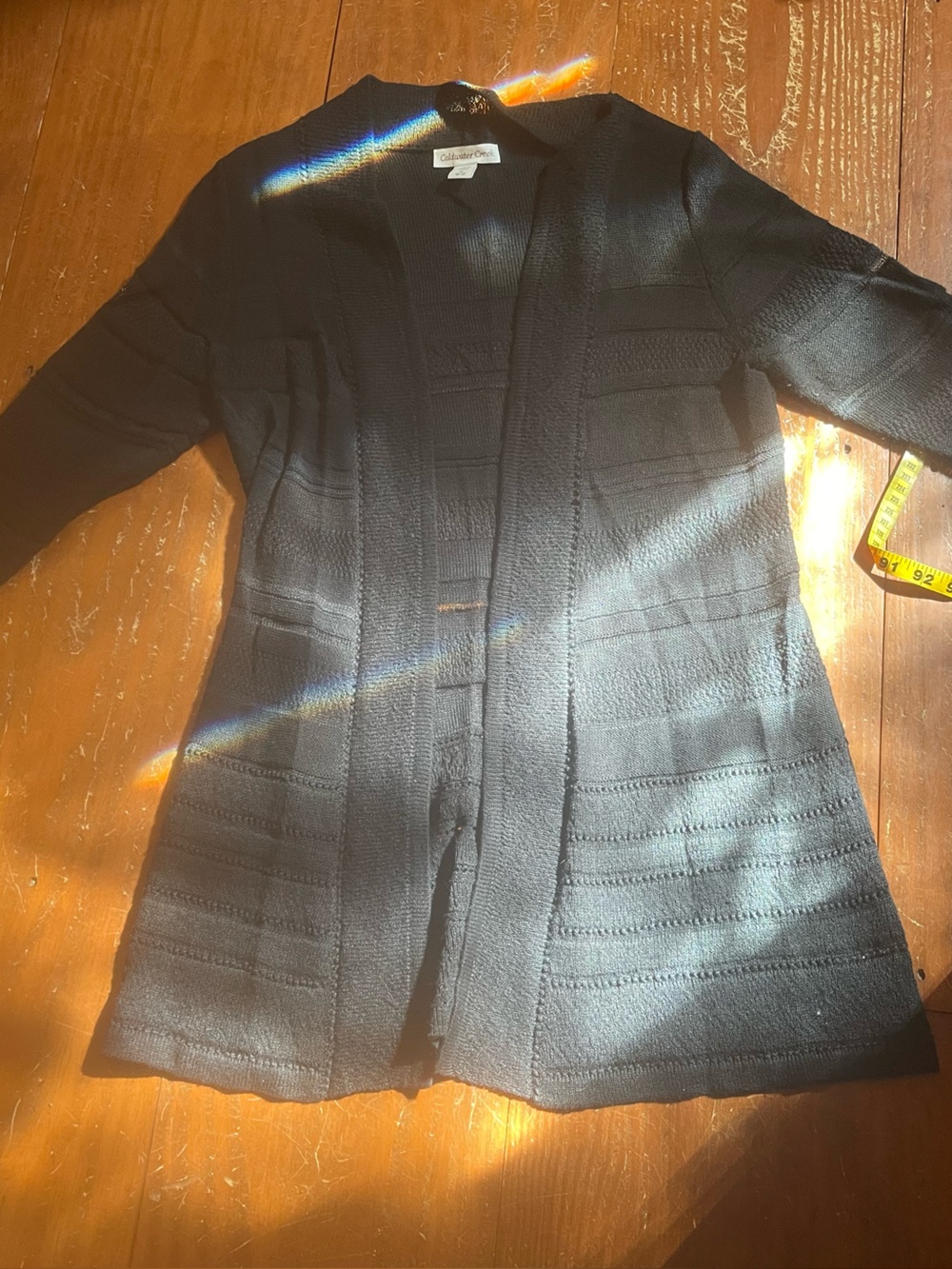 Coldwater Creek black sweater long